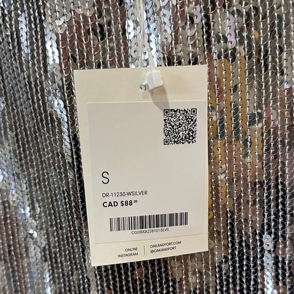 OAK + FORT Sequin Strapless Dress - Picture 3 of 7